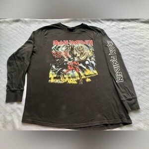 Cotton On Mens Iron Maiden Long Sleeve